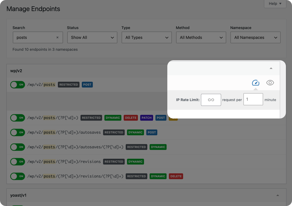 Rate Limiting Per WordPress REST API Endpoint